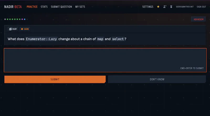 nadir.dev screenshot 2