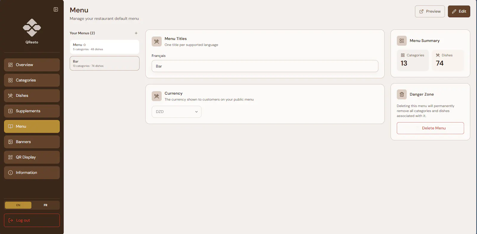 QResto screenshot 4