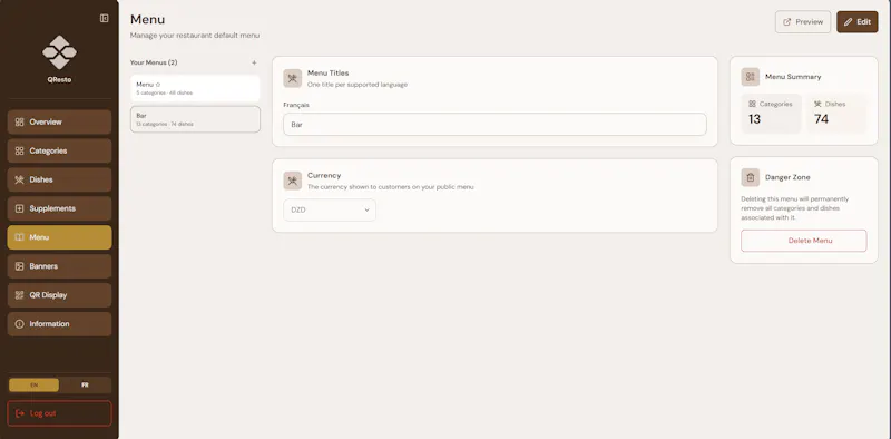 QResto screenshot 4