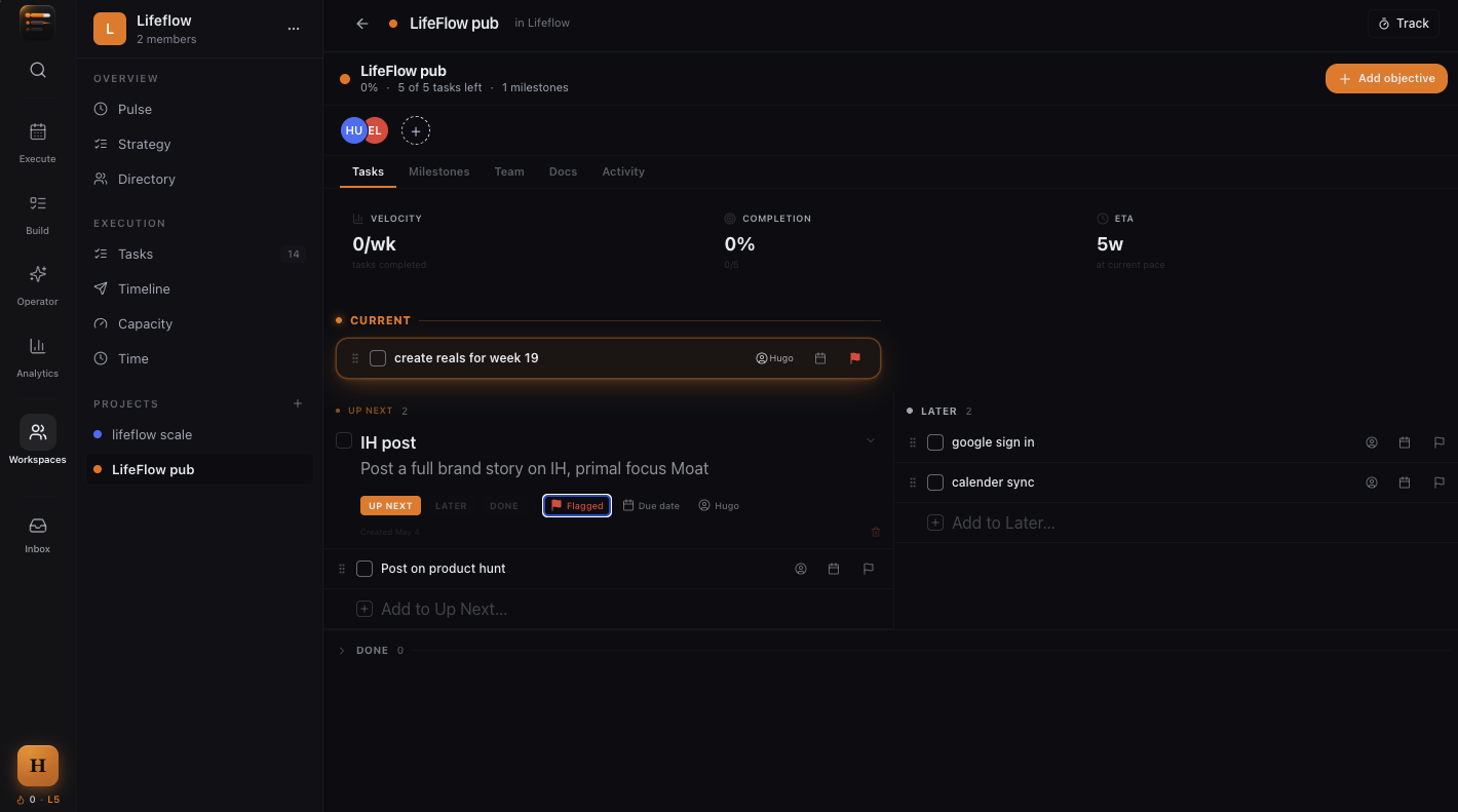 LifeFlow Execution OS gallery image