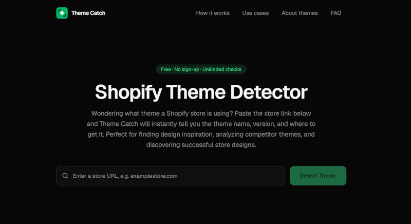 Theme Catch screenshot 1