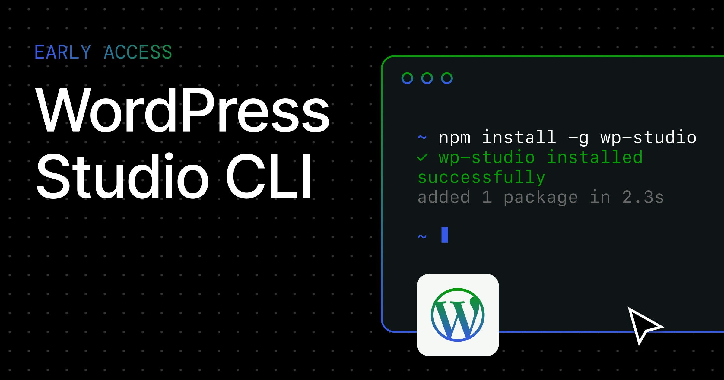 WordPress Studio CLI: WordPress Studio now has an independently installable CLI | Product Hunt