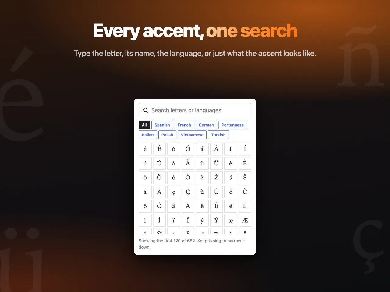 Accent Letters for WordPress gallery image