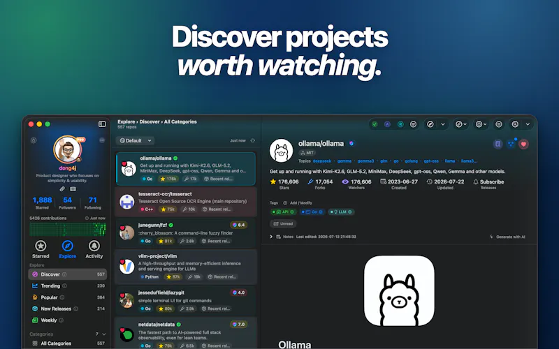 Starcat For GitHub screenshot 4