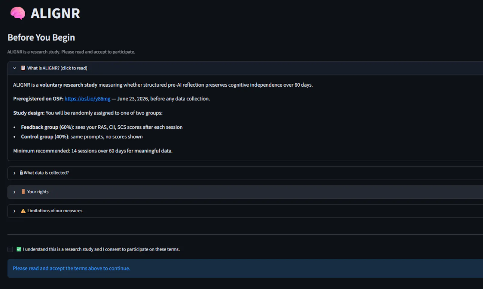 ALIGNR screenshot 1
