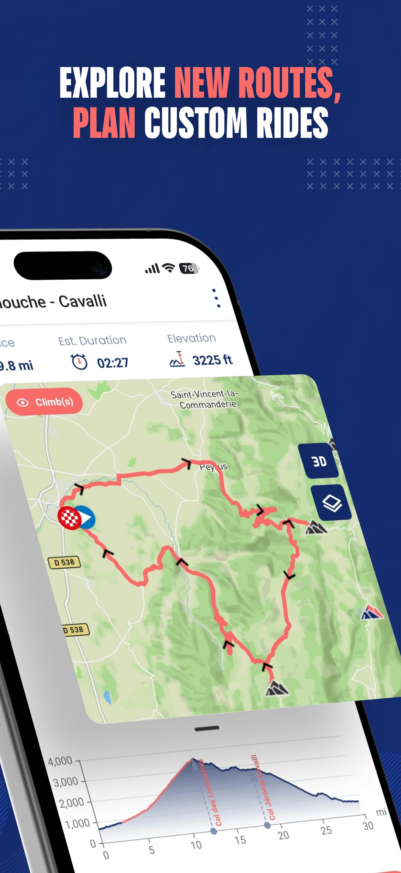 Bikecompanion - Tracker bici all-in-one: piano, navigazione, traccia e progresso. media 3