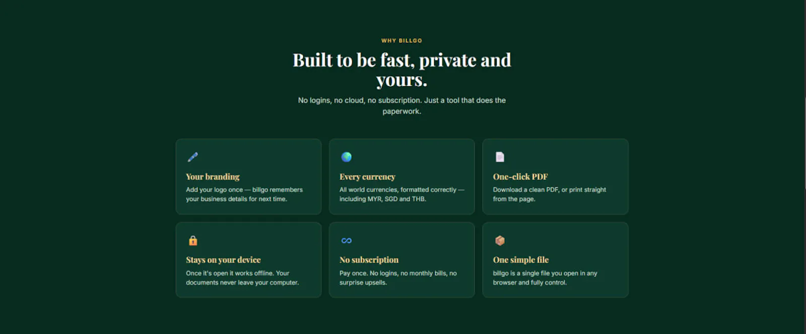 billgo screenshot 2