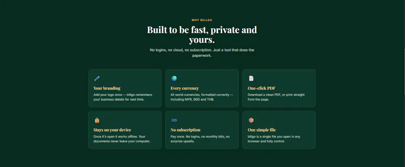 billgo screenshot 2