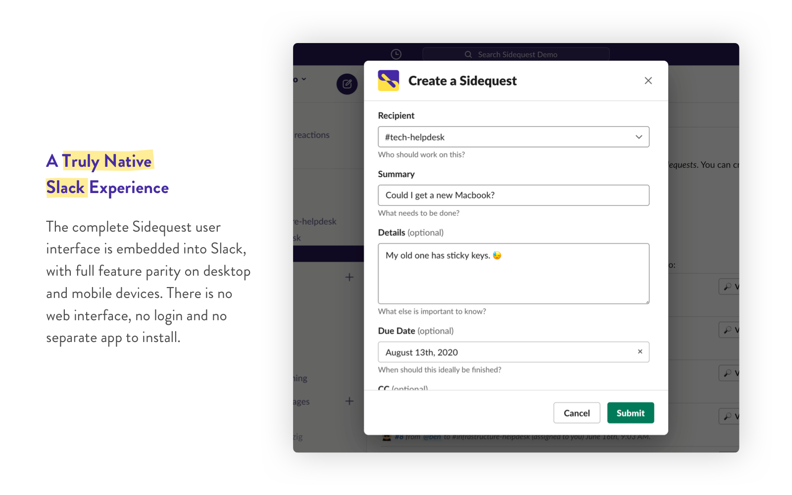 Sidequest for Slack gallery image