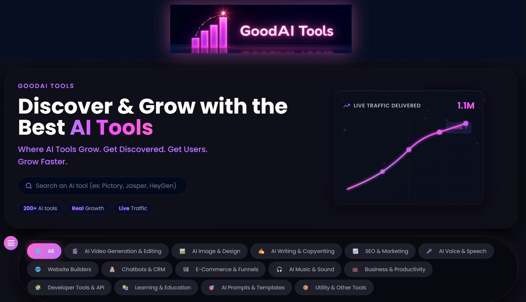 GoodAITools - Main product screenshot demonstrating key features and user interface