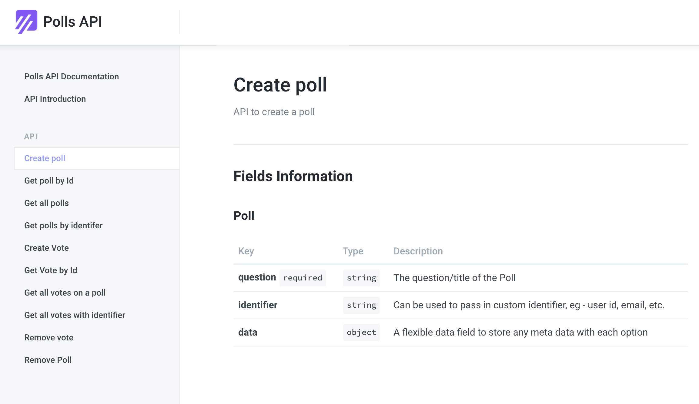Polls API gallery image
