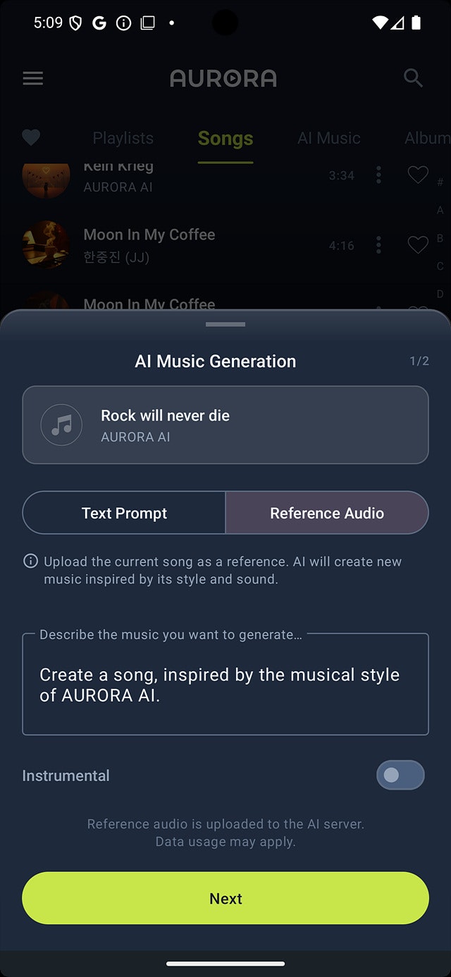 AI Music Player - AURORA gallery image