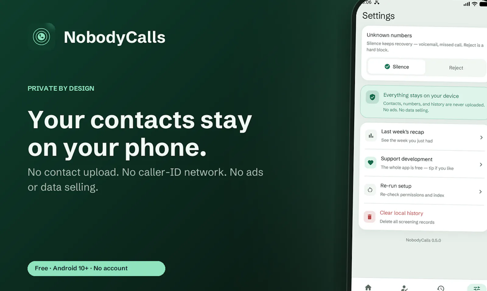 NobodyCalls screenshot 2