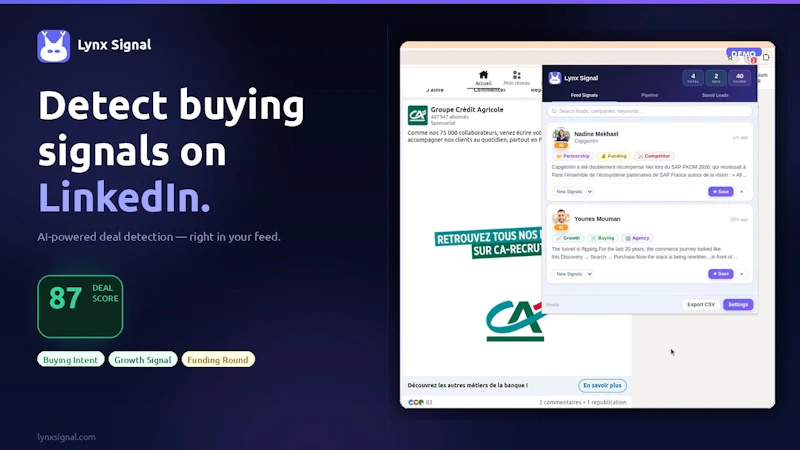 LynxSignal screenshot 1 (video preview)