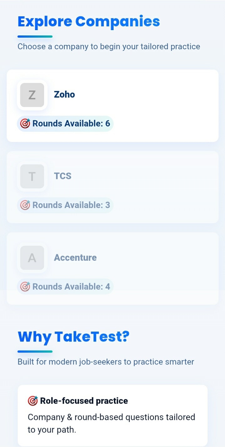 Média Taketest - Préparez-vous aujourd'hui, embauchez-vous demain. 1