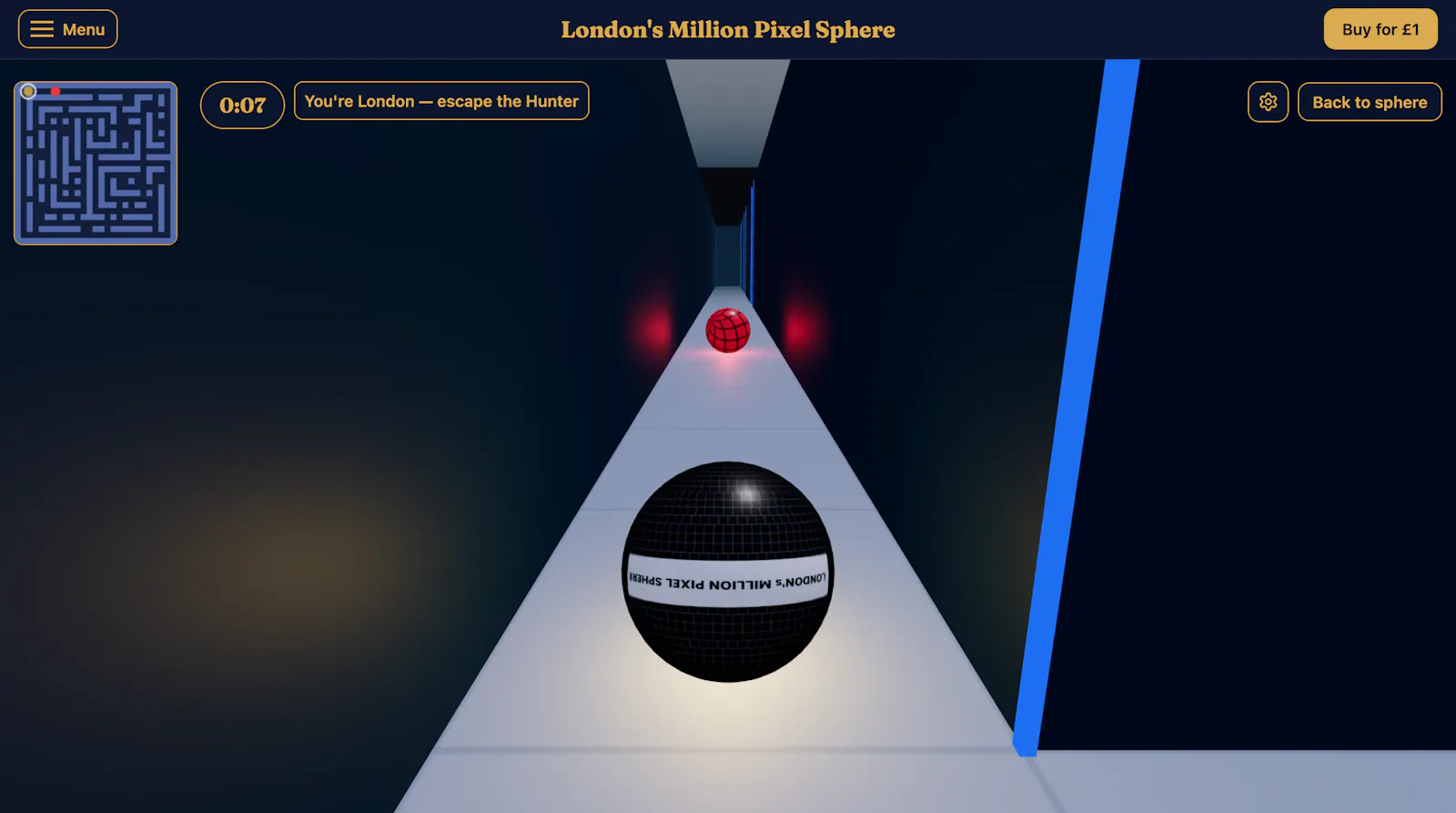 London's Million Pixel Sphere screenshot 2
