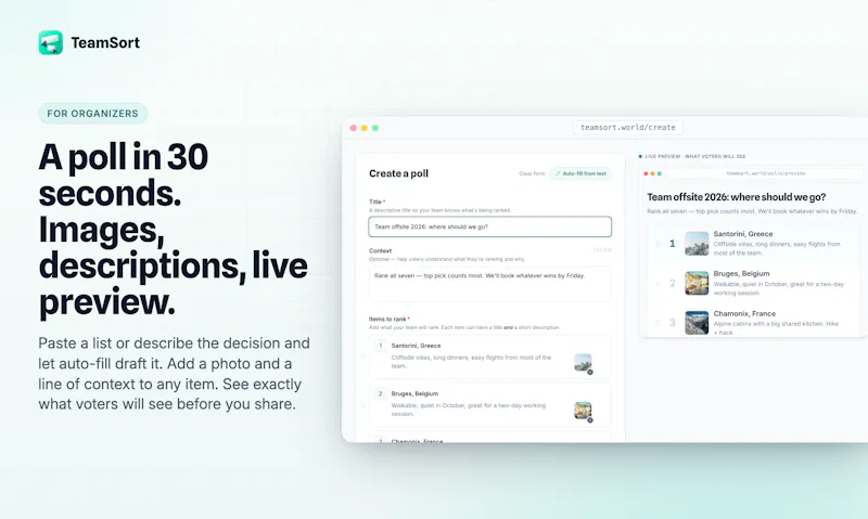 TeamSort 2.0 screenshot 5
