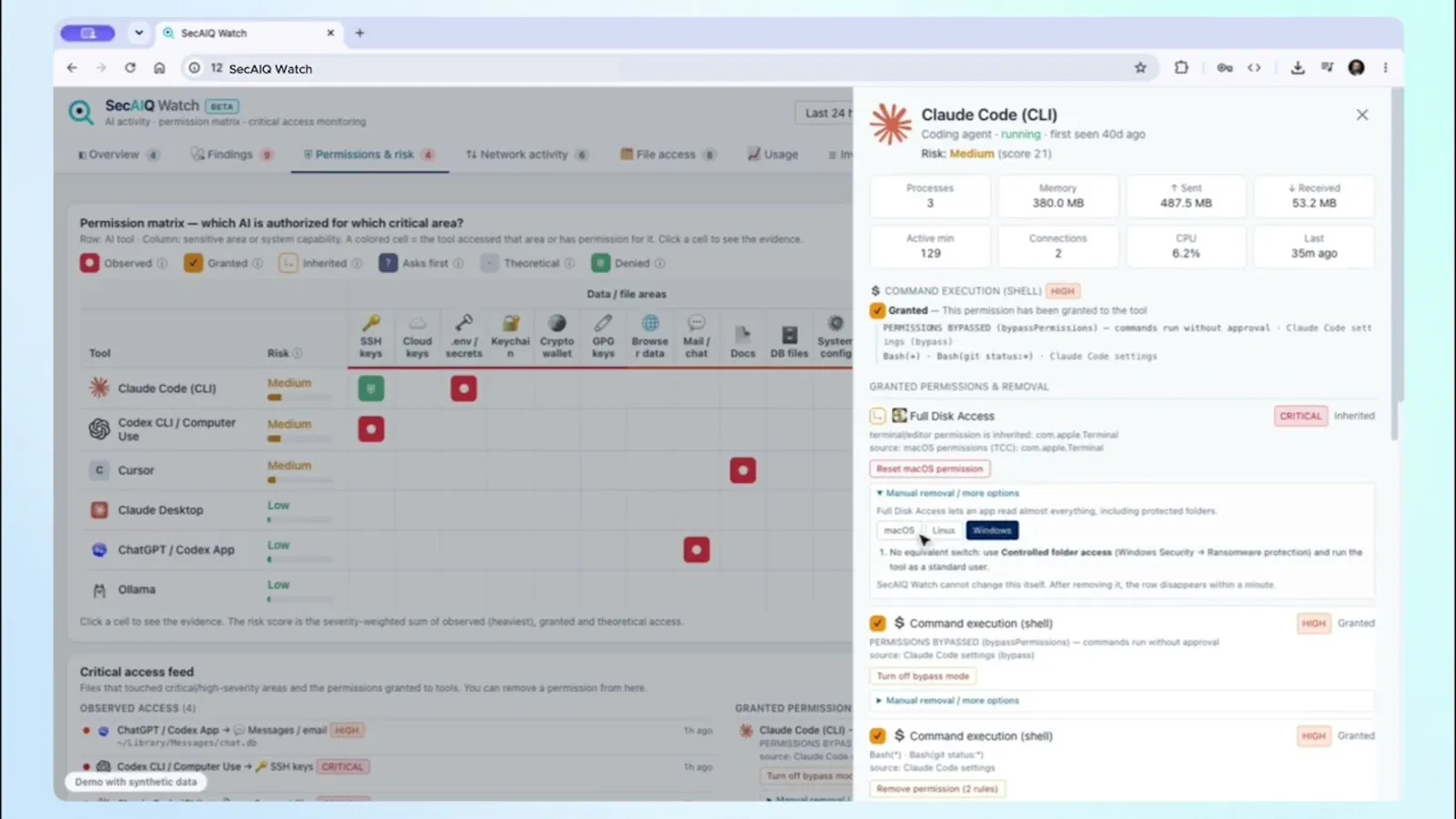 SecAIQ Watch screenshot 1 (video preview)