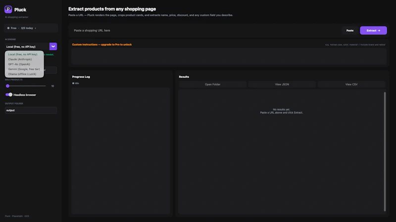 Pluck screenshot 2