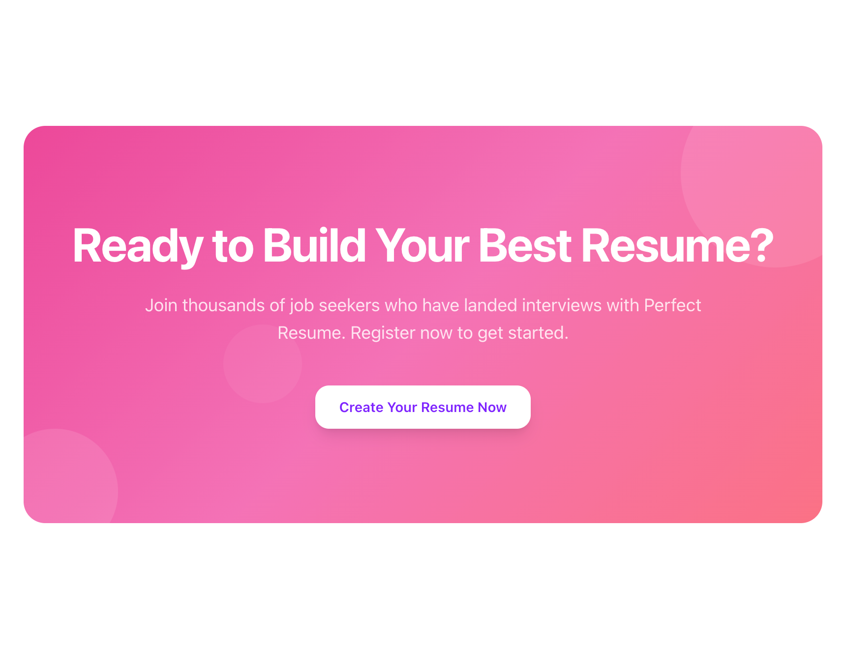 Perfect Resume - Screenshot 4 showing product features and functionality