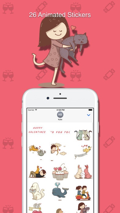 Happy Valentines Stickers gallery image