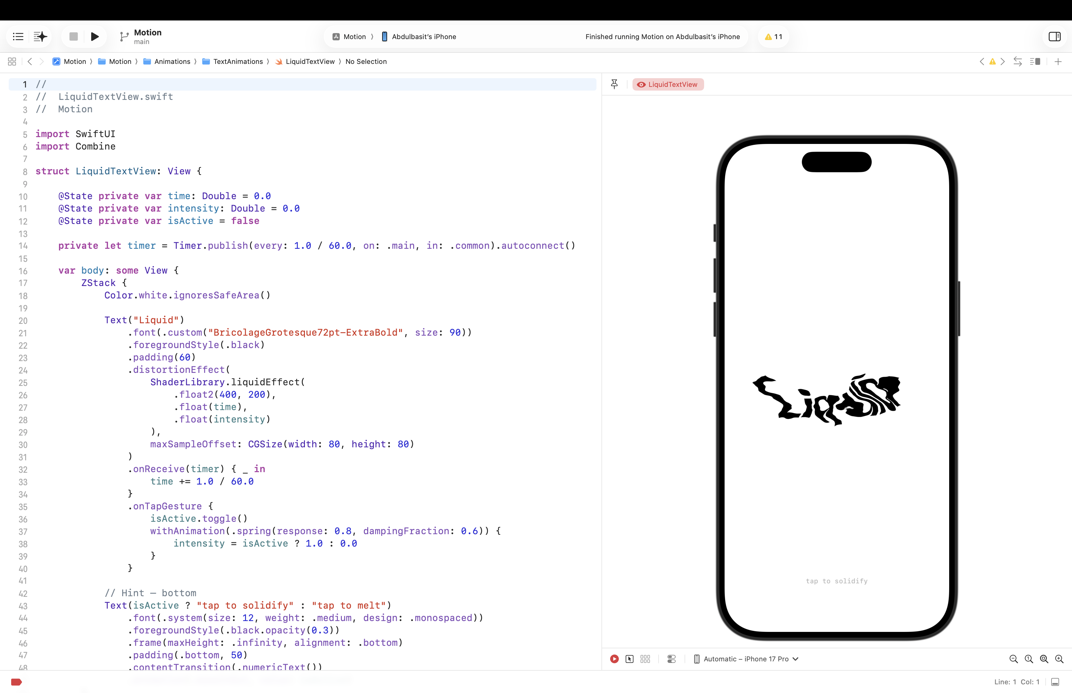 SwiftMotion gallery image