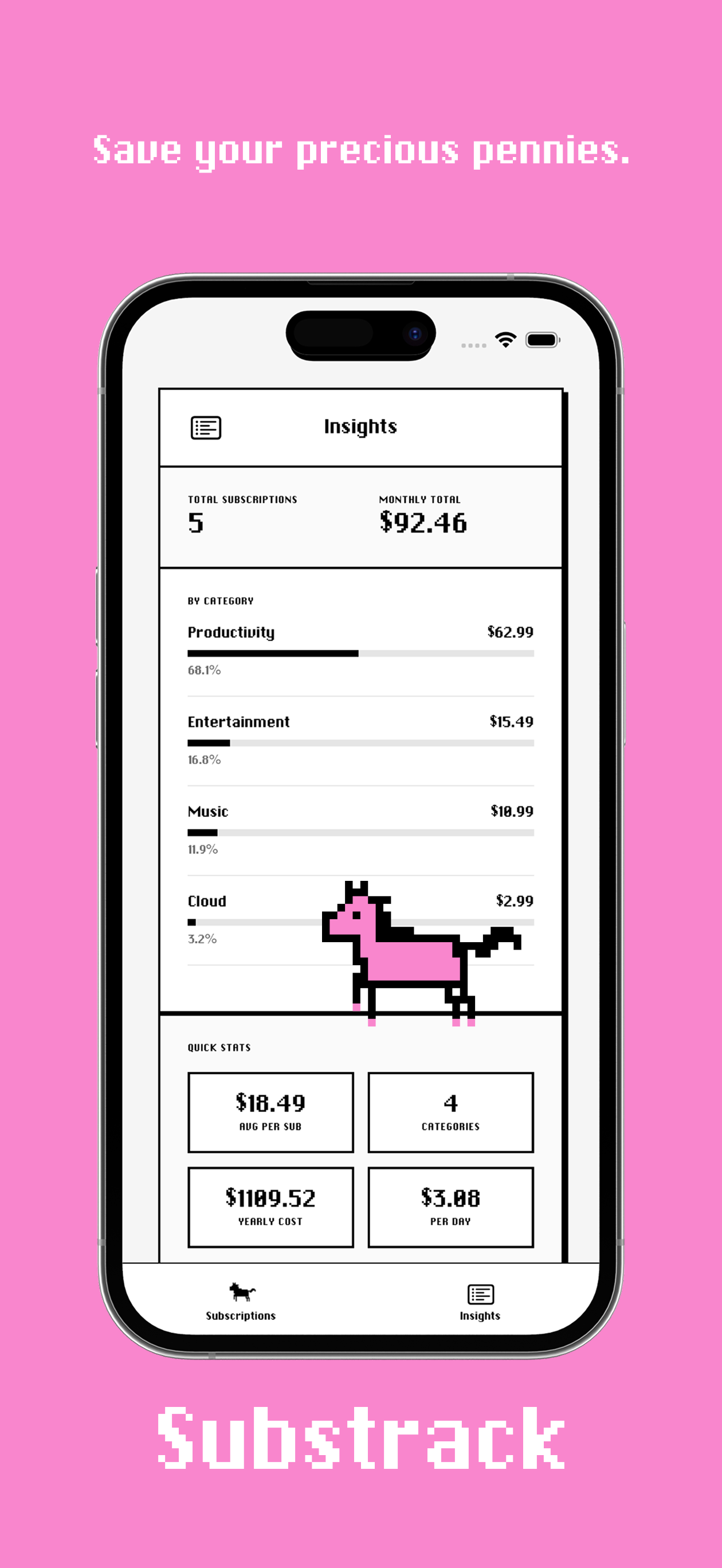 Substrack - Sub Tracker - Screenshot 2 showing product features and functionality