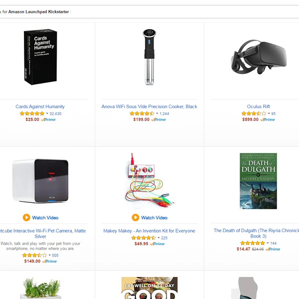 Amazon Launchpad: Made on Kickstarter