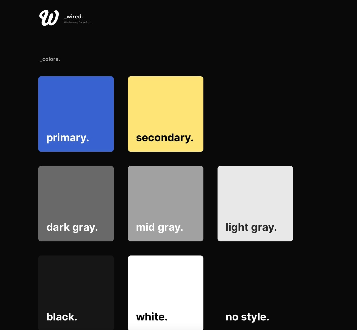 Wired - Wireframe Kit gallery image