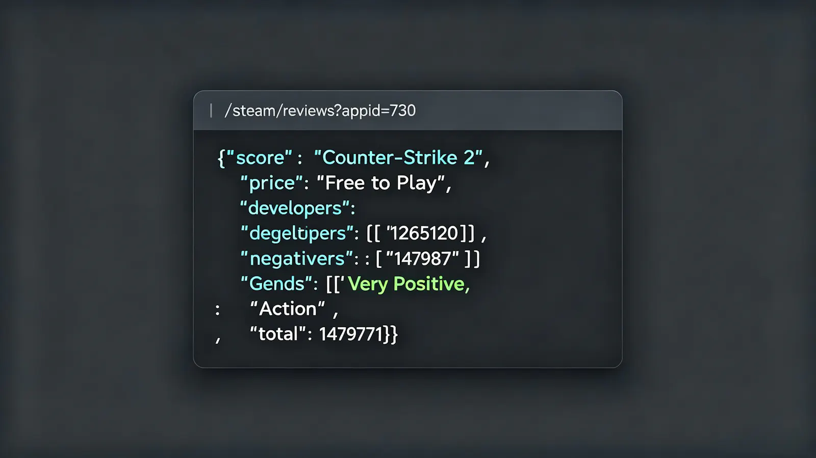 Steam Data API screenshot 3