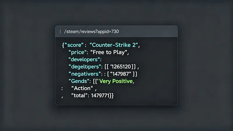 Steam Data API screenshot 3