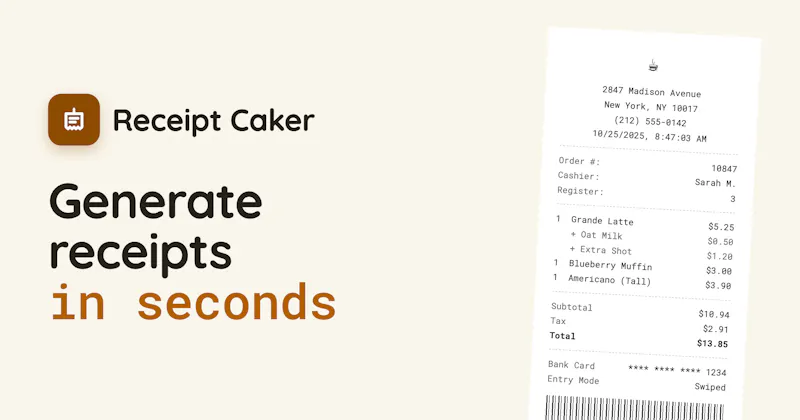 Receipt Caker screenshot 2