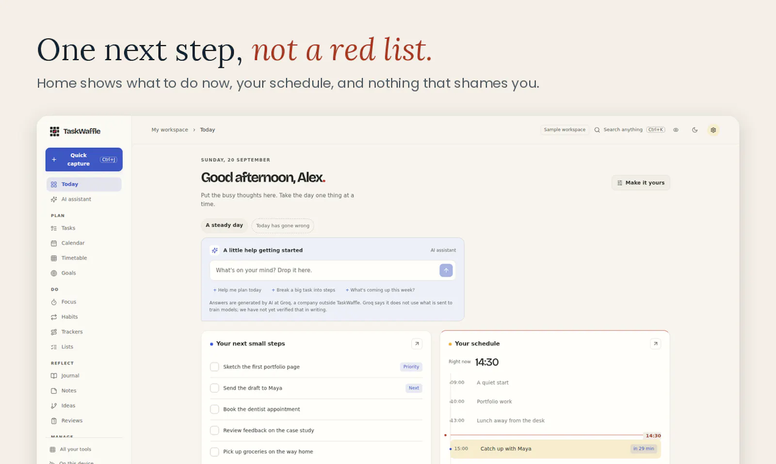 TaskWaffle screenshot 3