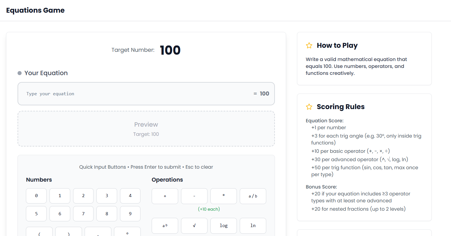 Equations Game gallery image