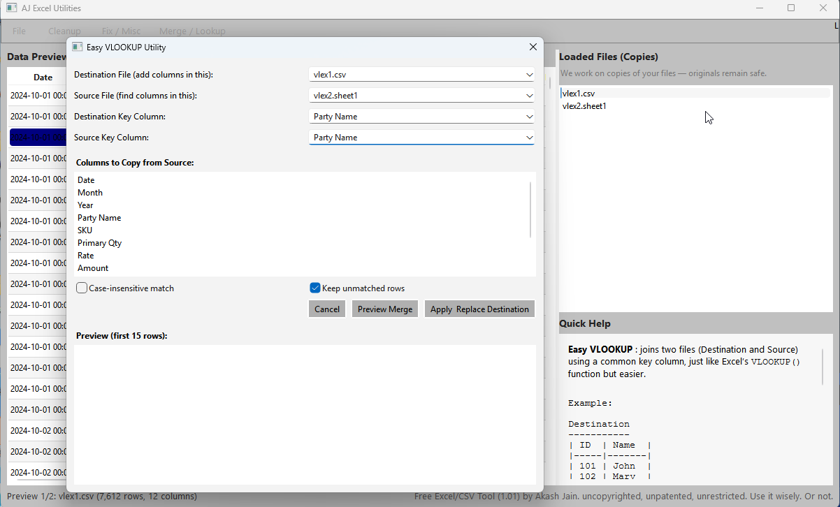 AJ Excel Utilities  gallery image