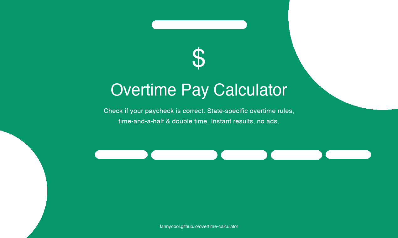 Overtime Pay Calculator