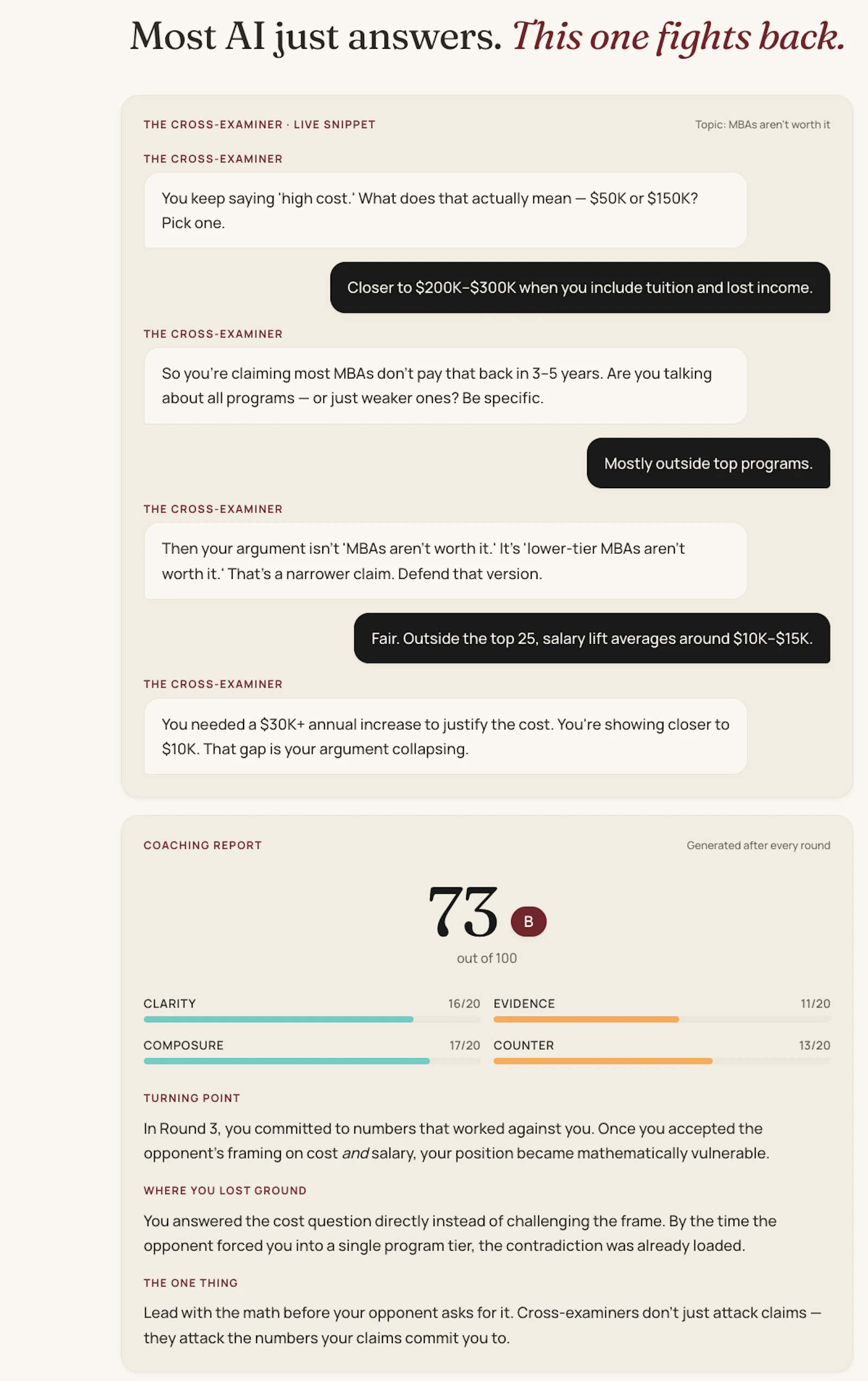 Spar — Train your thinking with AI screenshot 5