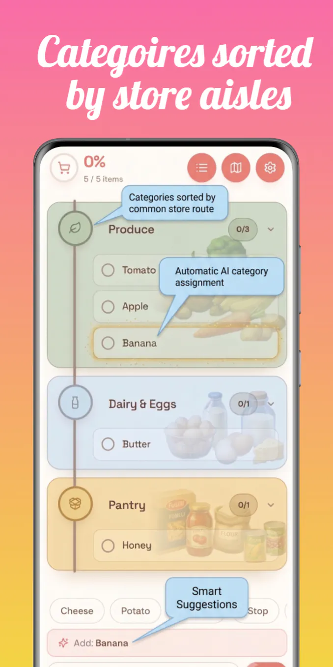 Shop Route: Smart Grocery List gallery image