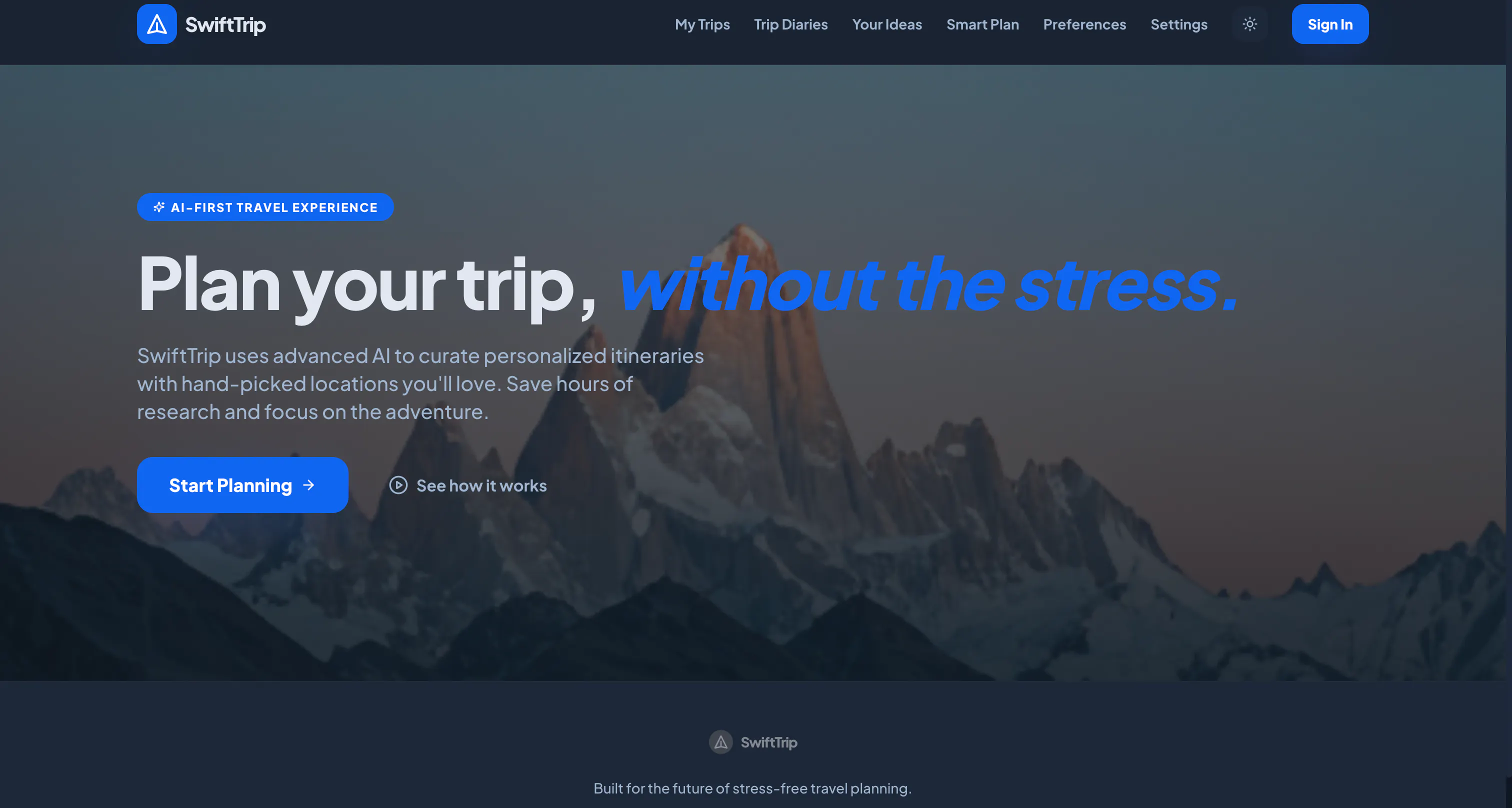 SwiftTrip 제품 배너