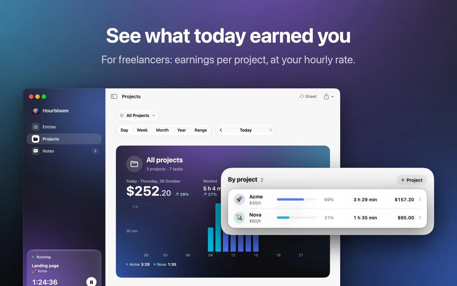 Hourbloom: Time Tracker gallery image