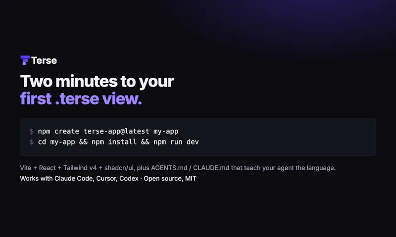 Terse screenshot 6