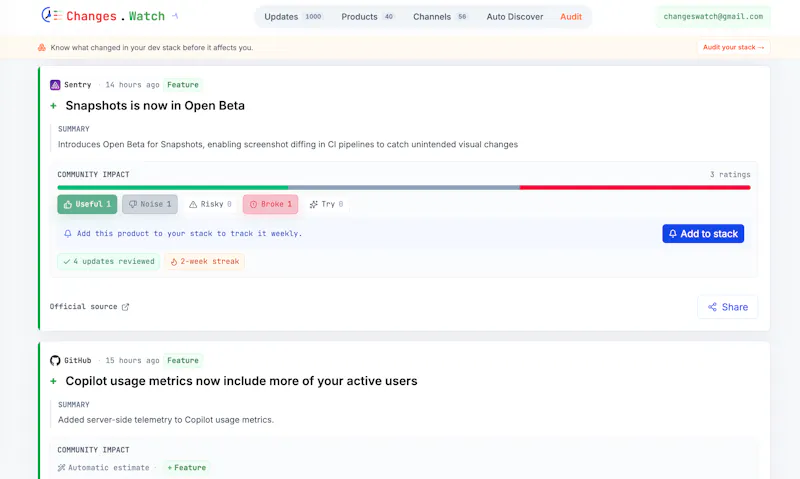 Changes.Watch screenshot 10