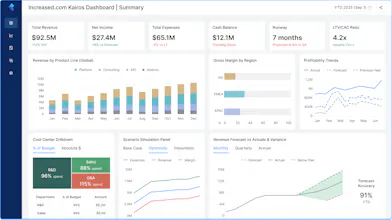 Kairos FP&A tool by Increased.com gallery image