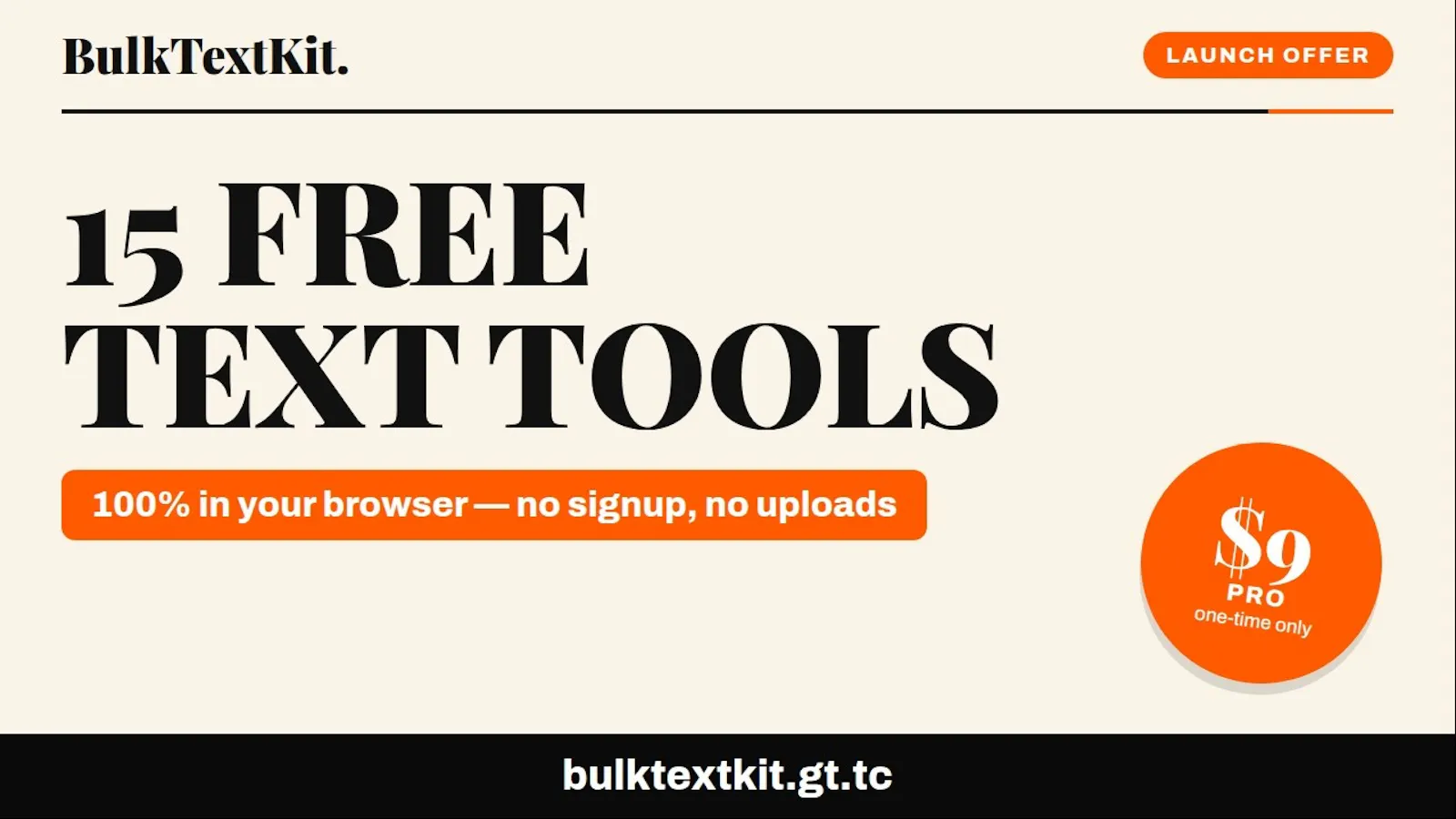 BulkTextKit screenshot 1 (video preview)