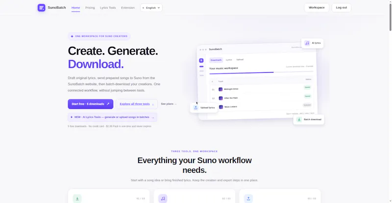 SunoBatch screenshot 3