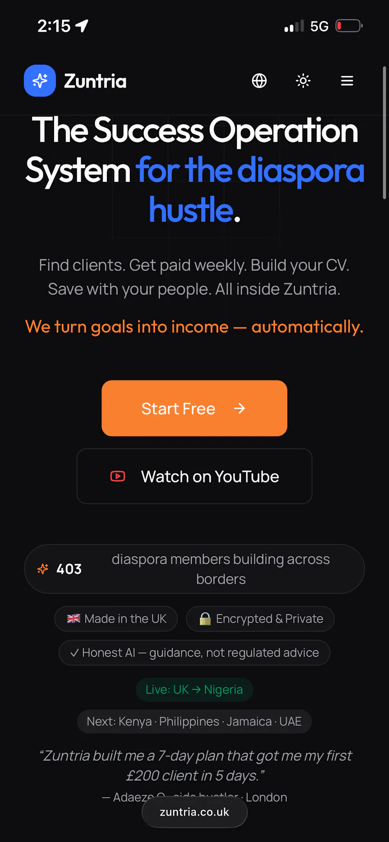 Zuntria — AI Success Operating System screenshot 5