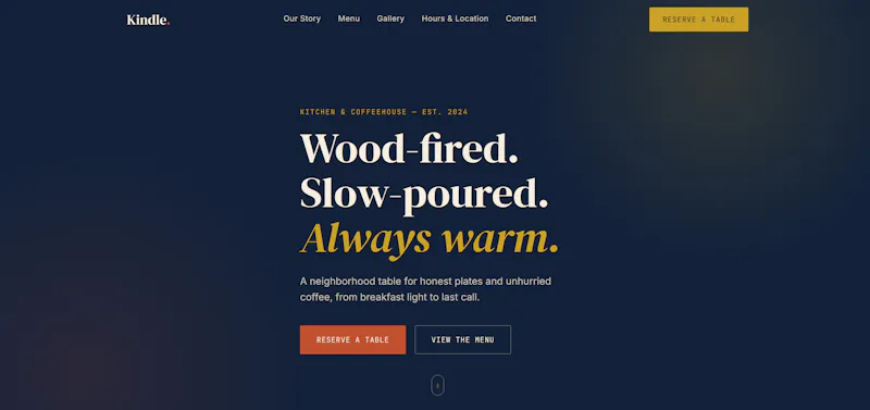 Modern HTML5 Template screenshot 1
