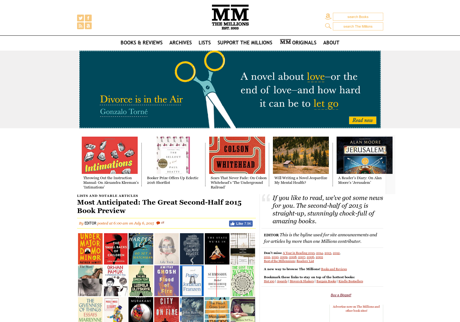 The Most Anticipated Books of the 2nd Half of 2015