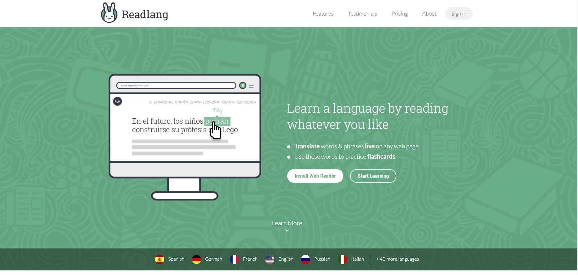 Readlang gallery image
