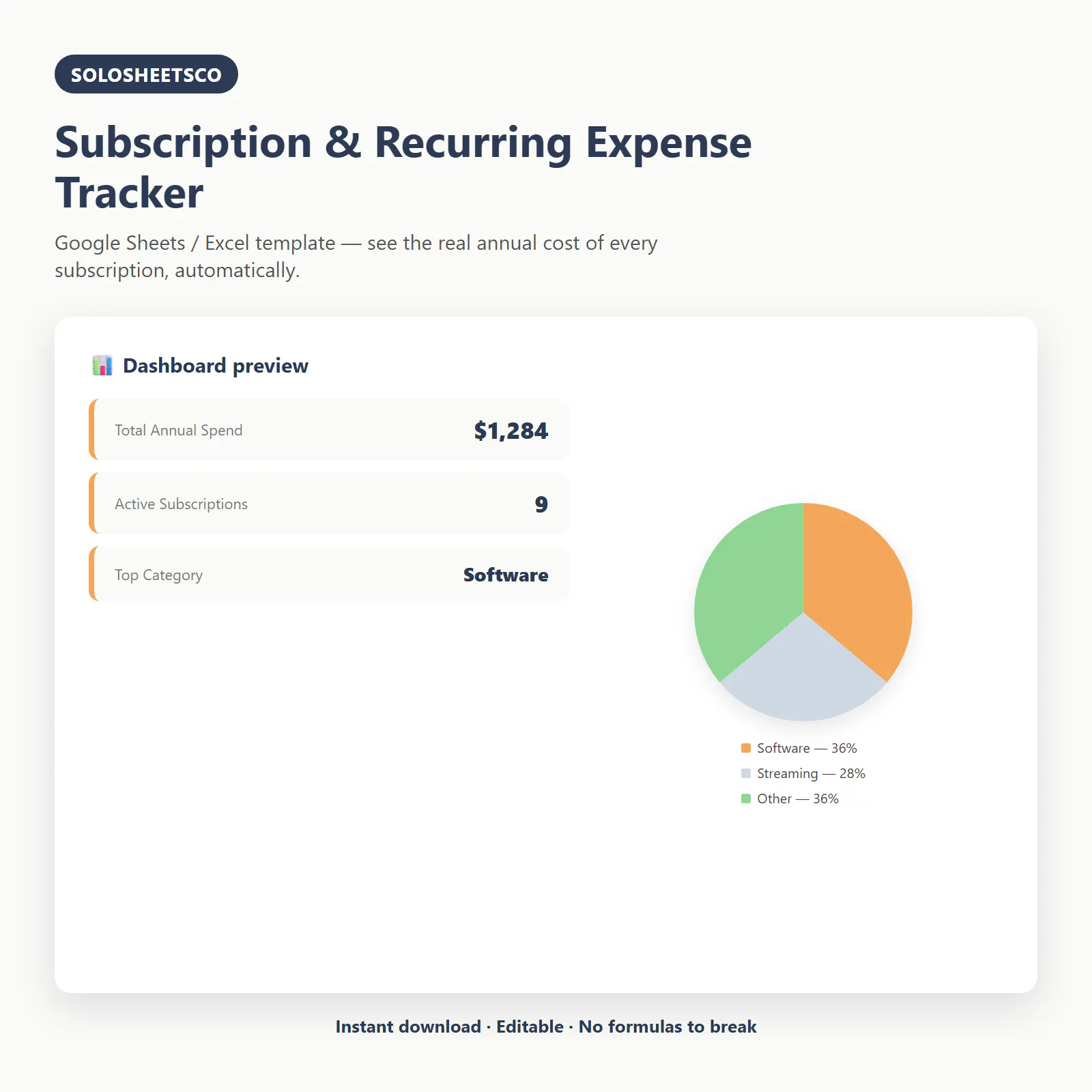 SoloSheetsCo — Templates for Freelancers screenshot